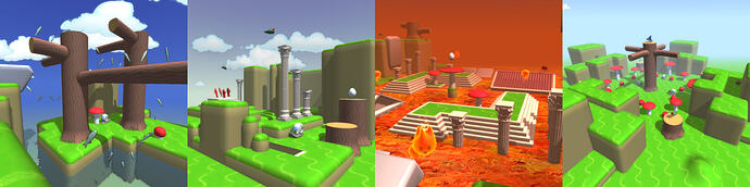 Preview images of some of the new Tux! maps.